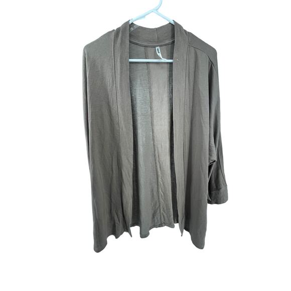 NWT Tresics Brown Open Front No Closure Cardigan Sweater Women's Size Large - Picture 1 of 4